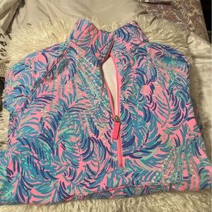 Lilly Pulitzer quarter zip Girls XL